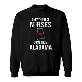 Unique Nurse Gift Alabama Nurses Nursing Student Lpn Rn Cna Sweatshirt | Mazezy