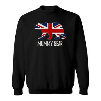 United Kingdom Flag Bear British Mama Sweatshirt | Mazezy