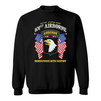 United States Army 101St Airborne Rendezvous With Destiny Sweater Sweatshirt | Mazezy