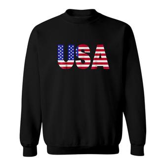United States Of American Flag Usa Sweatshirt | Mazezy