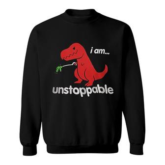Unstoppable T-rex Gifts Sweatshirt | Mazezy