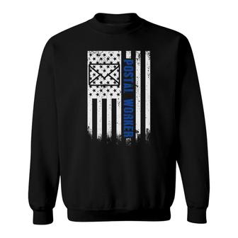 Us Flag Postal Worker American Flag Patriotic Postal Worker Sweatshirt | Mazezy