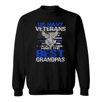 Us Navy Veterans Make The Best Grandpas - Father's Day Sweatshirt | Mazezy