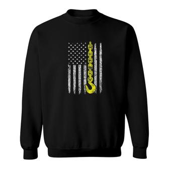Usa Thin Yellow Line Hook Sweatshirt | Mazezy
