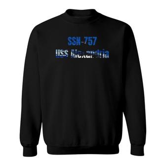 Uss Alexandria Ssn-757 Navy Sailor Veteran Gift Sweatshirt | Mazezy