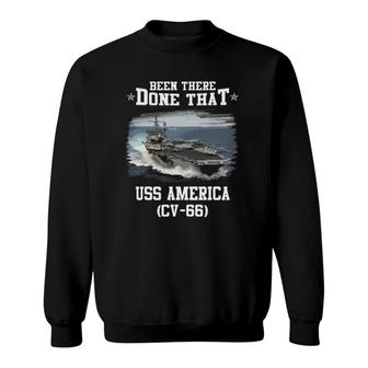 Uss America Cv-66 Veterans Day Father Day Gift Sweatshirt | Mazezy