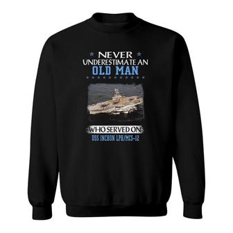 Uss Inchon Lph Mcs-12 Veterans Day Father's Day Sweatshirt | Mazezy