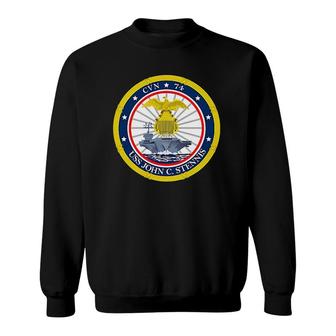 Uss John C Stennis Navy Aircraft Carrier Morale Sweatshirt | Mazezy CA