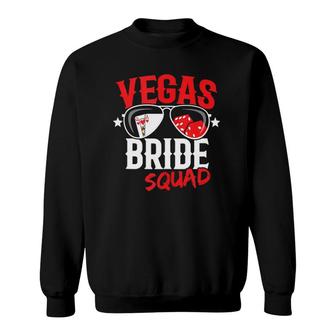 Vegas Bachelorette Party Married In Vegas Bride Squad Sweatshirt | Mazezy