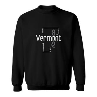 Vermont 802 State Area Code Sweatshirt | Mazezy