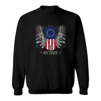 Victory Betsy Ross American Flag Sweatshirt | Mazezy