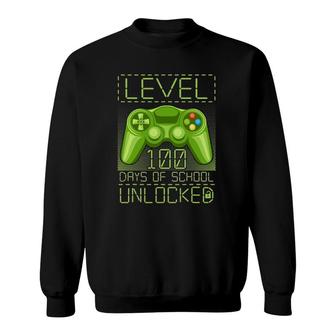 Video Gamer Student 100Th Day 100 Days Of School Teacher Sweatshirt | Mazezy