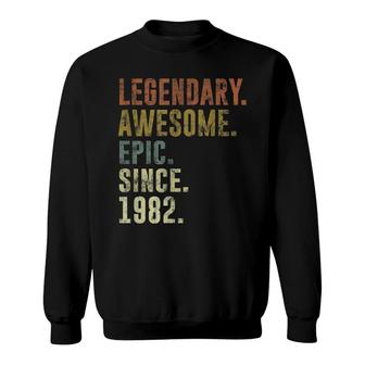 Vintage 1982 Funny 40Th Birthday Idea For A 40 Year Old Sweatshirt - Seseable