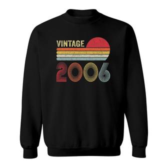 Vintage 2006 Funny 16 Years Old Boys And Girls 16Th Birthday Sweatshirt | Mazezy
