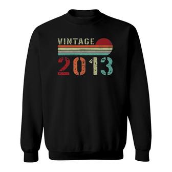 Vintage 2013 Funny 9 Years Old Boys And Girls 9Th Birthday Sweatshirt | Mazezy