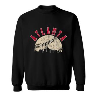 Vintage Atlanta Baseball Skyline Apparel Sweatshirt | Mazezy AU