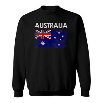 Vintage Australia Australian Flag Pride Gift Sweatshirt | Mazezy