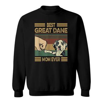 Vintage Best Great Dane Mom Ever Dog Lover For Mother's Day Sweatshirt | Mazezy