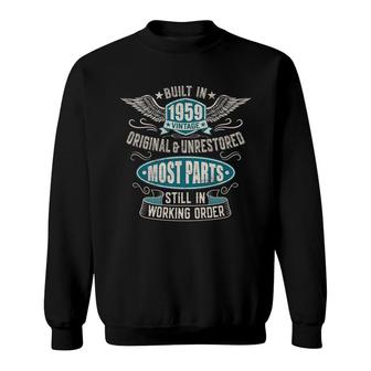 Vintage Birthday Born In 1959 Built In The 50S Premium Sweatshirt - Seseable