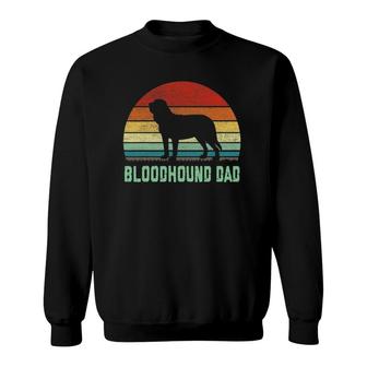 Vintage Bloodhound Dad Dog Lover Gifts Sweatshirt | Mazezy