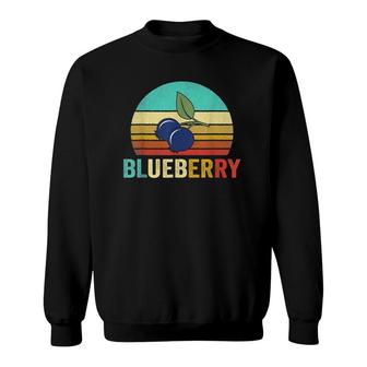 Vintage Blueberry Sunset Retro Gift Sweatshirt | Mazezy