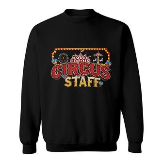 Vintage Circus Themed Birthday Party Event Circus Staff Sweatshirt - Seseable