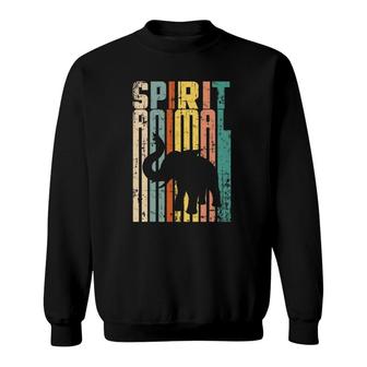 Vintage Distressed Elephant Spirit Animal Men Women Sweatshirt | Mazezy