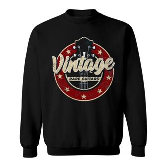 Vintage Electric Guitar Player Rock And Roll Fan Guitarist Sweatshirt | Mazezy