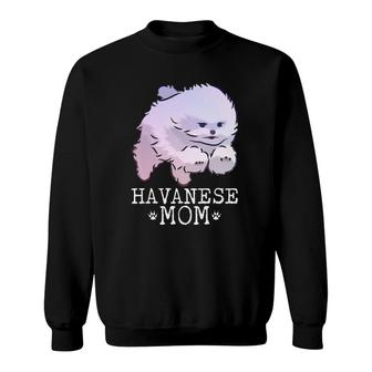 Vintage Havanese Mom Funny Dog Lover Gift For Mama, Mother Sweatshirt | Mazezy