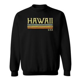 Vintage Hawaii Retro Usa Hawaiian Gift Souvenir Sweatshirt | Mazezy
