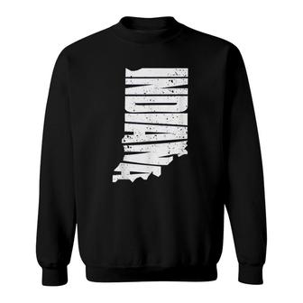 Vintage Indiana State The Hoosier State Sweatshirt | Mazezy