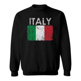 Vintage Italy Italia Italian Flag Pride Gift Sweatshirt | Mazezy