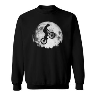 Vintage Mountain Bike & Moon Retro Mtb 80S Vibe Jump Sweatshirt | Mazezy