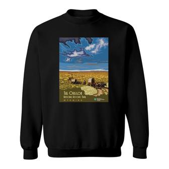Vintage Poster - The Oregon Trail Sweatshirt | Mazezy