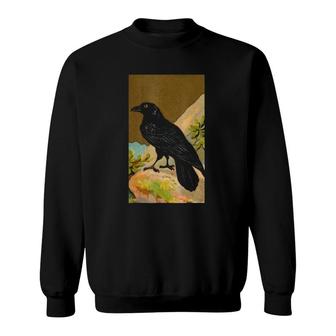 Vintage Raven , Birdwatching Black Bird Sweatshirt | Mazezy CA