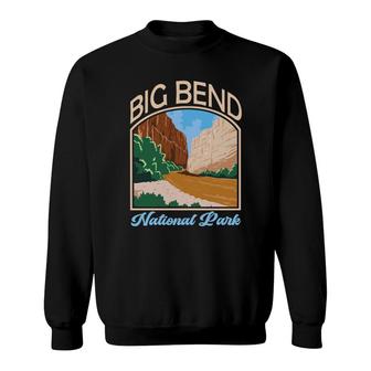 Vintage Retro Big Bend National Park Travel Adventure Sweatshirt - Thegiftio