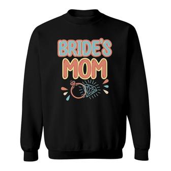 Vintage Retro Bride's Mom Bachelorette Party Matching Sweatshirt | Mazezy