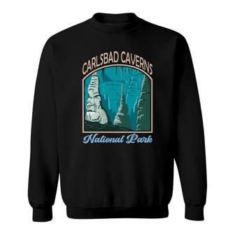 Vintage Retro Carlsbad Caverns National Park Travel Adventure Sweatshirt - Thegiftio