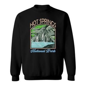 Vintage Retro Hot Springs National Park Travel Adventure Sweatshirt - Thegiftio
