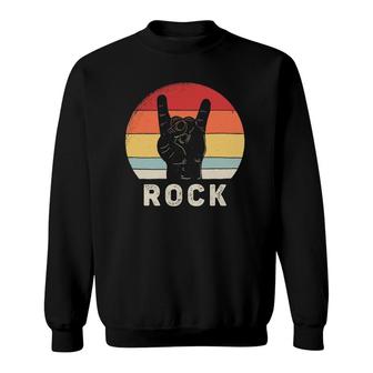 Vintage Retro Rock And Roll Rock Concert Band Sweatshirt | Mazezy