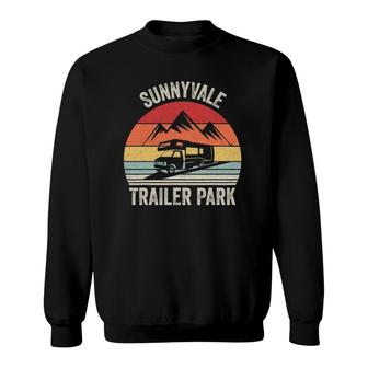 Vintage Retro Sunnyvale Trailer Park Sweatshirt | Mazezy