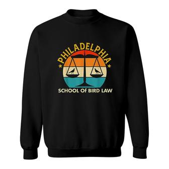 Vintage Retro Sunset Philadelphia School Bird Law Sweatshirt - Thegiftio UK