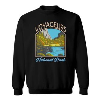 Vintage Retro Voyageurs National Park Travel Adventure Sweatshirt - Thegiftio
