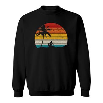 Vintage Surfer Retro Surfing Beach Surf Sweatshirt | Mazezy