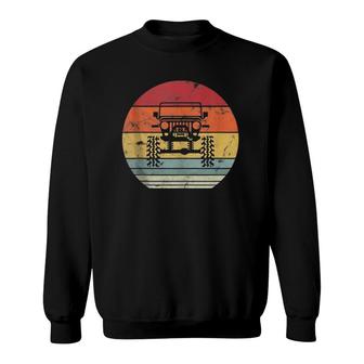Vintage Truck Retro Sunset 4X4 Car Off Road Sweatshirt | Mazezy