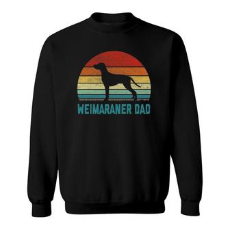 Vintage Weimaraner Dad Dog Lover Gifts Sweatshirt | Mazezy