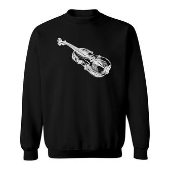 Violin Gifts Musical Instrumentclassical Music Rock Sweatshirt | Mazezy