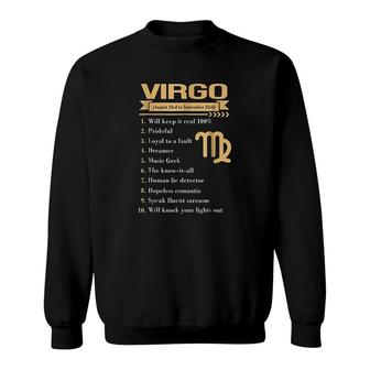 Virgo Queens Virgo Kings Virgo Sweatshirt | Mazezy