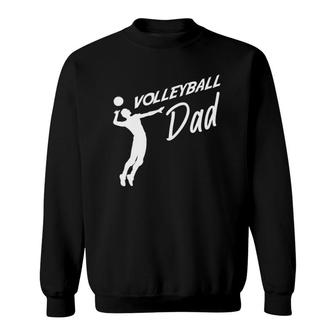 Volleyball Father Volleyball Dad Father's Day Sweatshirt | Mazezy