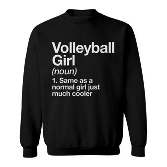 Volleyball Girl Sweatshirt | Mazezy